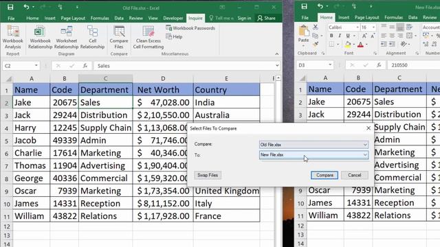How To Compare Excel Files For Any Changes | Compare Two Excel Workbooks for Differences | Excel смотреть онлайн