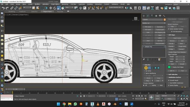Car Modeling 3DS Max ( Mercedes Benz amg 2020 )Part 4 смотреть онлайн