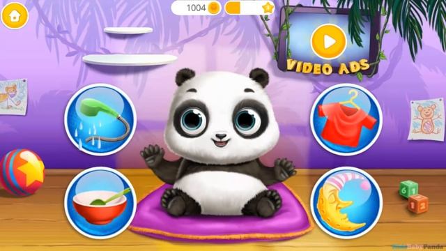 Panda Lu Baby Bear Care - Bath Time and Dress Up - Fun Animals Care Games for Kids смотреть онлайн