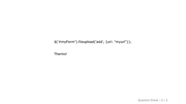 jQuery : Upload File using ReactJS via BlueImp FileUpload jQuery plugin смотреть онлайн