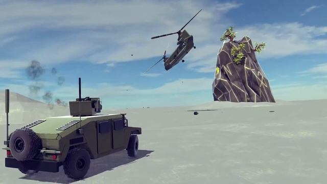 Satisfying Destruction + Other Cool Stuff #8 Feat. AH-64 Apache Gun Turret Action | Besiege смотреть онлайн