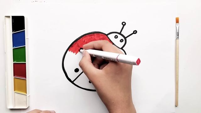 How to Draw Ladybug | Drawing Miraculous | Step by Step | Как нарисовать божью коровку смотреть онлайн