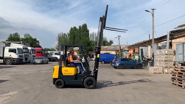 Бензиновый вилочный автопогрузчик Mitsubishi FG15-F25A смотреть онлайн