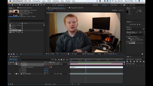 After Effects Wiggle Expression - Adding Camera Shake смотреть онлайн