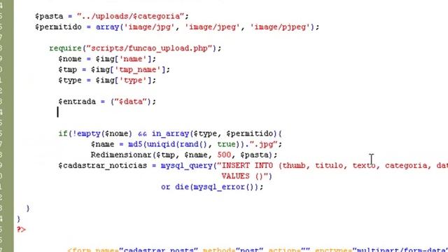 Curso Site Dinâmico com PHP – Cadastrando Posts (34) смотреть онлайн