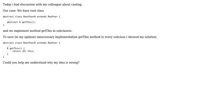 Code Review: Java inheritance and generics смотреть онлайн