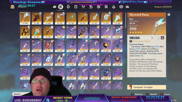 Reviewing (Roasting) (Ponyo's) Account! Genshin Impact Account Roast Nights!!! Hope You Enjoy!!!