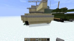 Minecraft танк (T-90 vs M1 Abrams) для тех кто строит военную базу!!!!