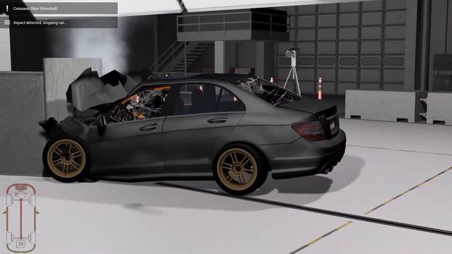 КРАШ ТЕСТ MERCEDES C-CLASS 63 AMG l BEAMNG (ТИЗЕР) l PHONK - AMNESIA смотреть онлайн