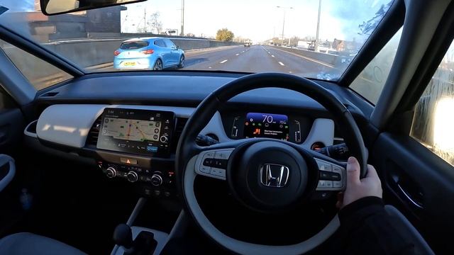 2023 Honda Jazz POV Test Drive on Motorway / Highway UK [With Lane Assist] смотреть онлайн