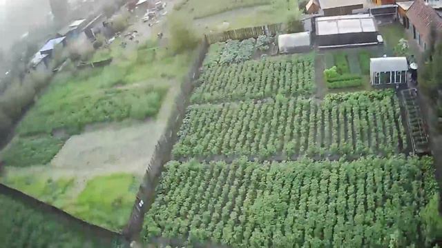 Полёт над огород 2. Леталка чуть не улетела на волю.