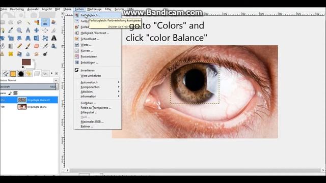 How to change the color of the Eye - Gimp - Tutorial OuO смотреть онлайн