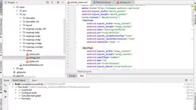 Tutorial: creating an Android app to calculate loan payment using Kotlin language смотреть онлайн