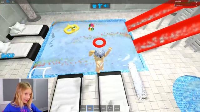 Going Down The Waterslide / Roblox Shower Simulator