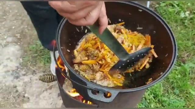 Плов по Узбекски в казане. Встреча с каналом Игорь Гладников смотреть онлайн