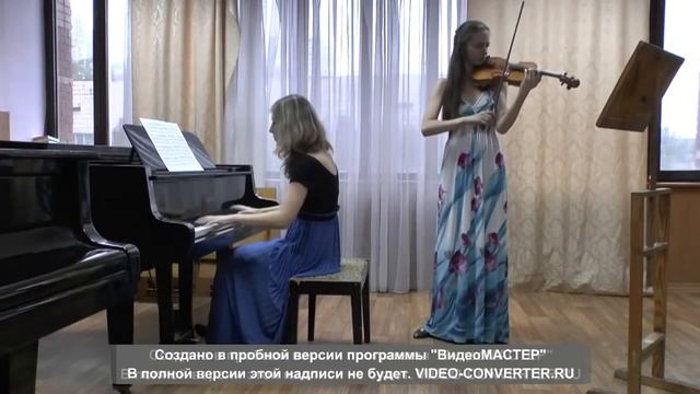 Дуэт. Скрипка - Заря Татьяна и фортепиано - Маленко Галина. Фрагменты произведений. смотреть онлайн