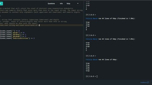 Solving 'Duplicate Count' смотреть онлайн