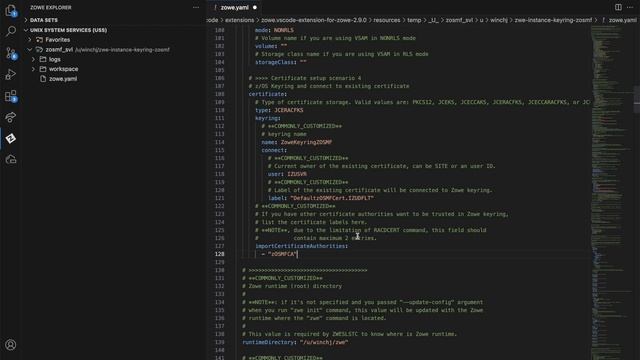 Use an existing JCERACFKS certificate 2 - Customize your configuration YAML file to create JCL смотреть онлайн