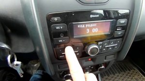 как ввести код магнитолы на рено дастер