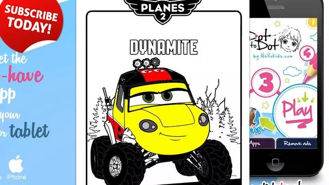 How to color Dynamite Coloring book Disney movie Planes Coloring pages Speedcoloring смотреть онлайн
