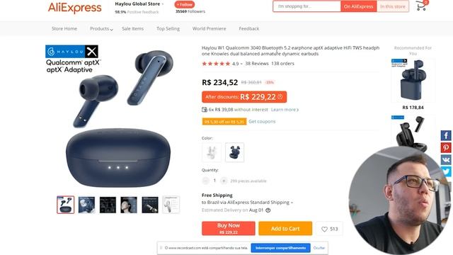 Garimpando Fones no ALIEXPRESS! VEJA O QUE ACHAMOS! смотреть онлайн