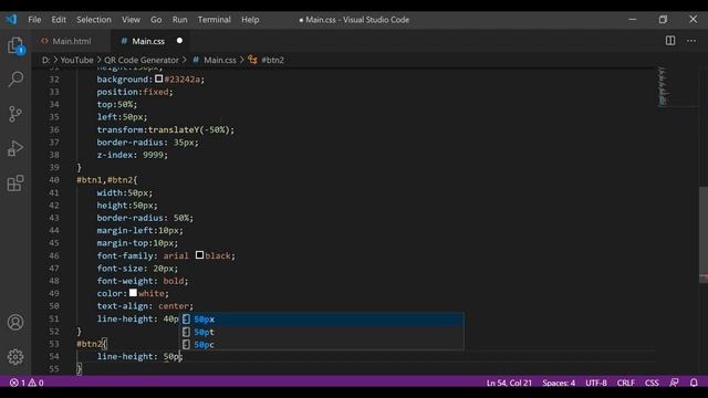 QR Code Generator & Scanner | Part - 1 | CSS - JavaScript Tutorial смотреть онлайн
