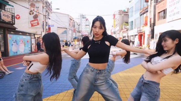 [여기서요?] 르세라핌 LE SSERAFIM -  UNFORGIVEN (A Team ver.) | 커버댄스 Dance Cover @홍대