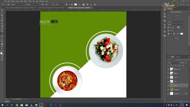 Fast Food Ad Banner Template in Adobe Photoshop CC 2018 | Storm Brain смотреть онлайн