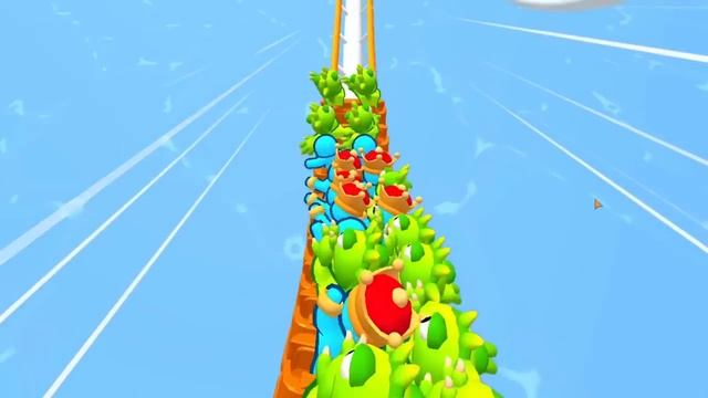 We Go Insane on an Infinite Roller Coaster in Runner Coaster! смотреть онлайн