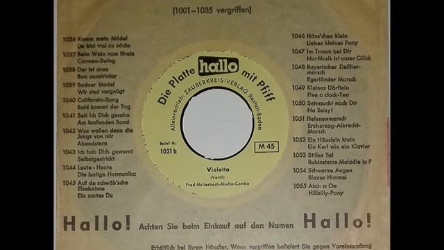 DIETER KERSTEN & DIE ROCKING STARS "Lonely Blue Boy" Schallfolie HALLO mit PFIFF 1960 смотреть онлайн