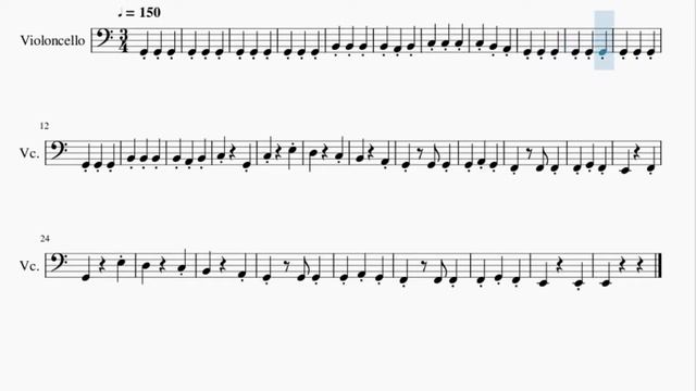 Cello Sheet Music: How to play Chopsticks by Arthur de Lulli смотреть онлайн