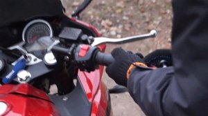 Как установить грузики на руль мотоцикла?