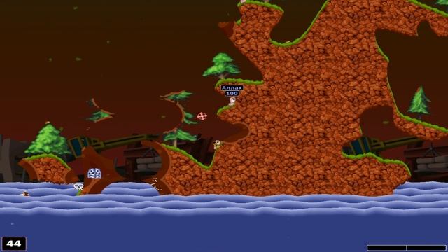 Настоящая жара в Worms World Party (6) смотреть онлайн