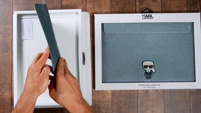 Karl Lagerfeld Saffiano Ikonik Sleeve macbook tok 13 és 16'' ezüst смотреть онлайн