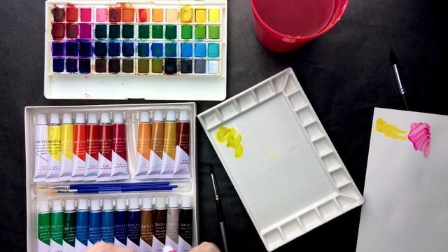 АКВАРЕЛЬ, ПАЛИТРА ДЛЯ АКВАРЕЛИ • Материалы для начинающих • Как выбрать акварель • Советы начинающи смотреть онлайн