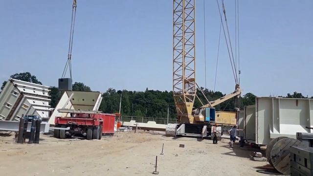 Гусеничный кран МКГС-100.1 настройка приборов безопасности. смотреть онлайн