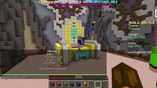 БИТВА СТРОИТЕЛЕЙ #2 Трон. (minigame minecraft) смотреть онлайн
