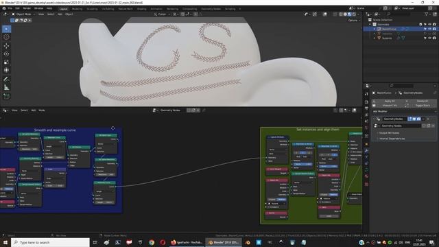 How to draw instanced paths in Blender? (Sci-fi for example) смотреть онлайн