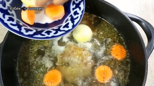 ПОТРЯСАЮЩИЙ обед или ужин из простых продуктов! Стоит копейки, а вкуса на миллион! Узбекская Шурпа смотреть онлайн