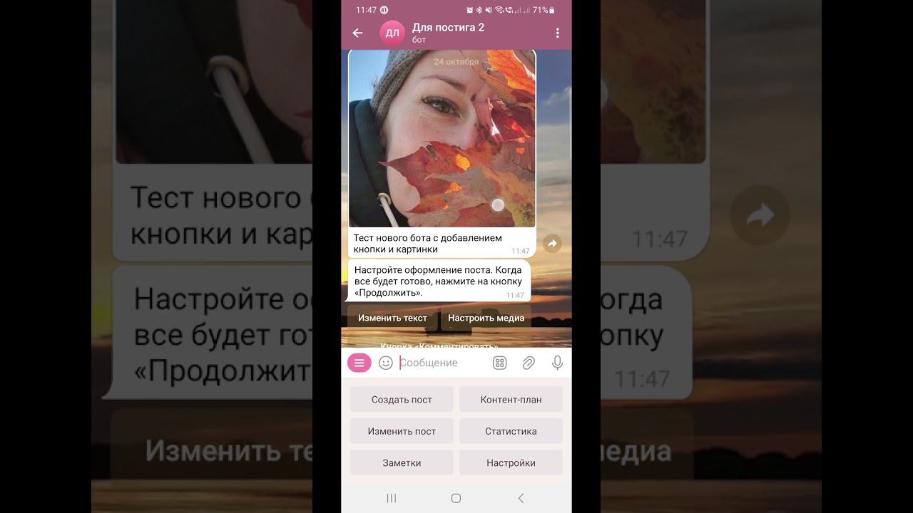 Создаем и настраиваем бот для постинга в Телеграм с кнопкой и скрытым продолжением смотреть онлайн