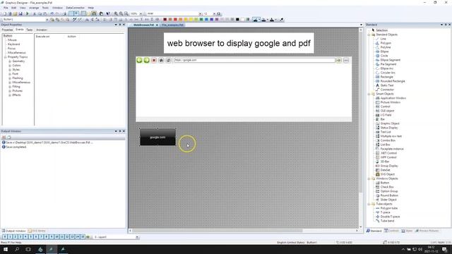 WinCC V7: Web browser control to display websites and pdf files смотреть онлайн