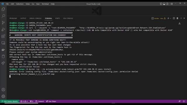 Installation of Docker application | AXIS Camera Application Platform (ACAP) смотреть онлайн