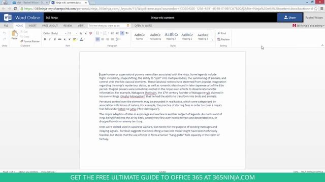 How to Co-Author a Document in Word Online смотреть онлайн