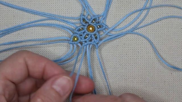 СНЕЖИНКА МАКРАМЕ. SNOWFLAKE MACRAME. смотреть онлайн