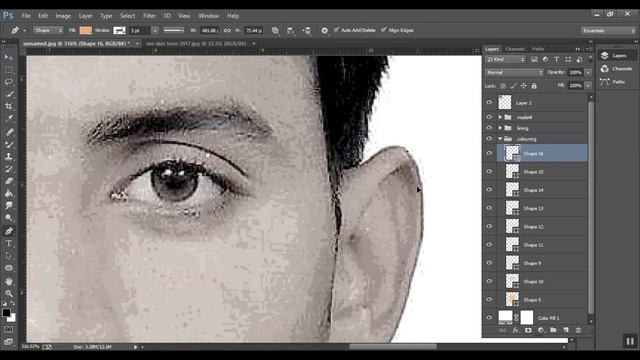 Vector art || photoshop tutorial || cartoon yourself смотреть онлайн
