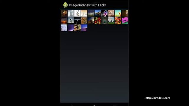 Android - Show images from Flickr with ImageGridView смотреть онлайн