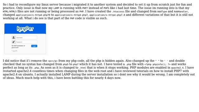 DevOps & SysAdmins: HTML5 wont process/parse as PHP7/PHP смотреть онлайн