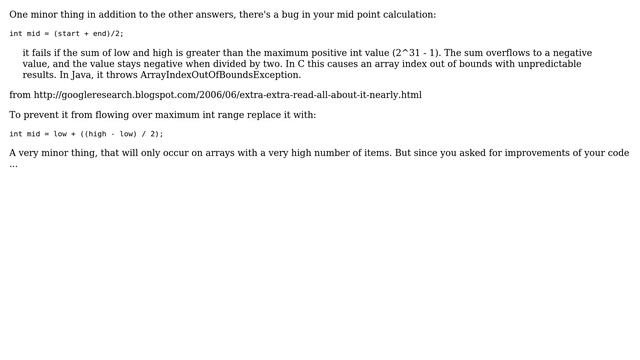 Code Review: Java binary search (and get index if not there) review (5 Solutions!!) смотреть онлайн