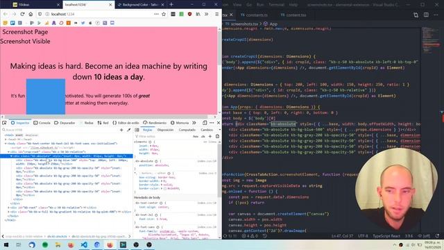 1 month MVP - Day #5/#6 - Chrome screenshots + cropping UI смотреть онлайн