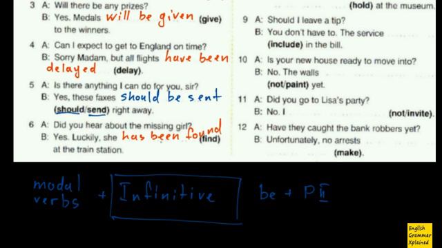 Using Tense Forms Of Passive Voice And Passive Infinitive - Round-Up 5 | Ex6